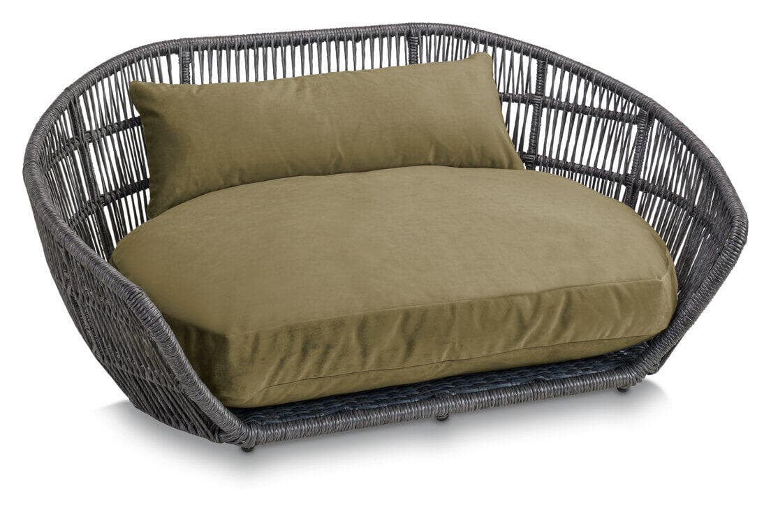 PRADO - Design-Hundebett OXFORD – Olive