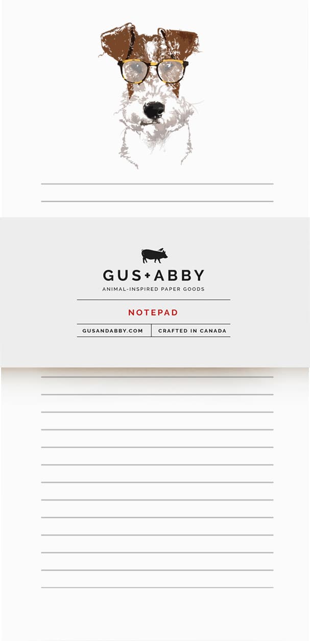 Fox Terrier Einstein - Notizblock