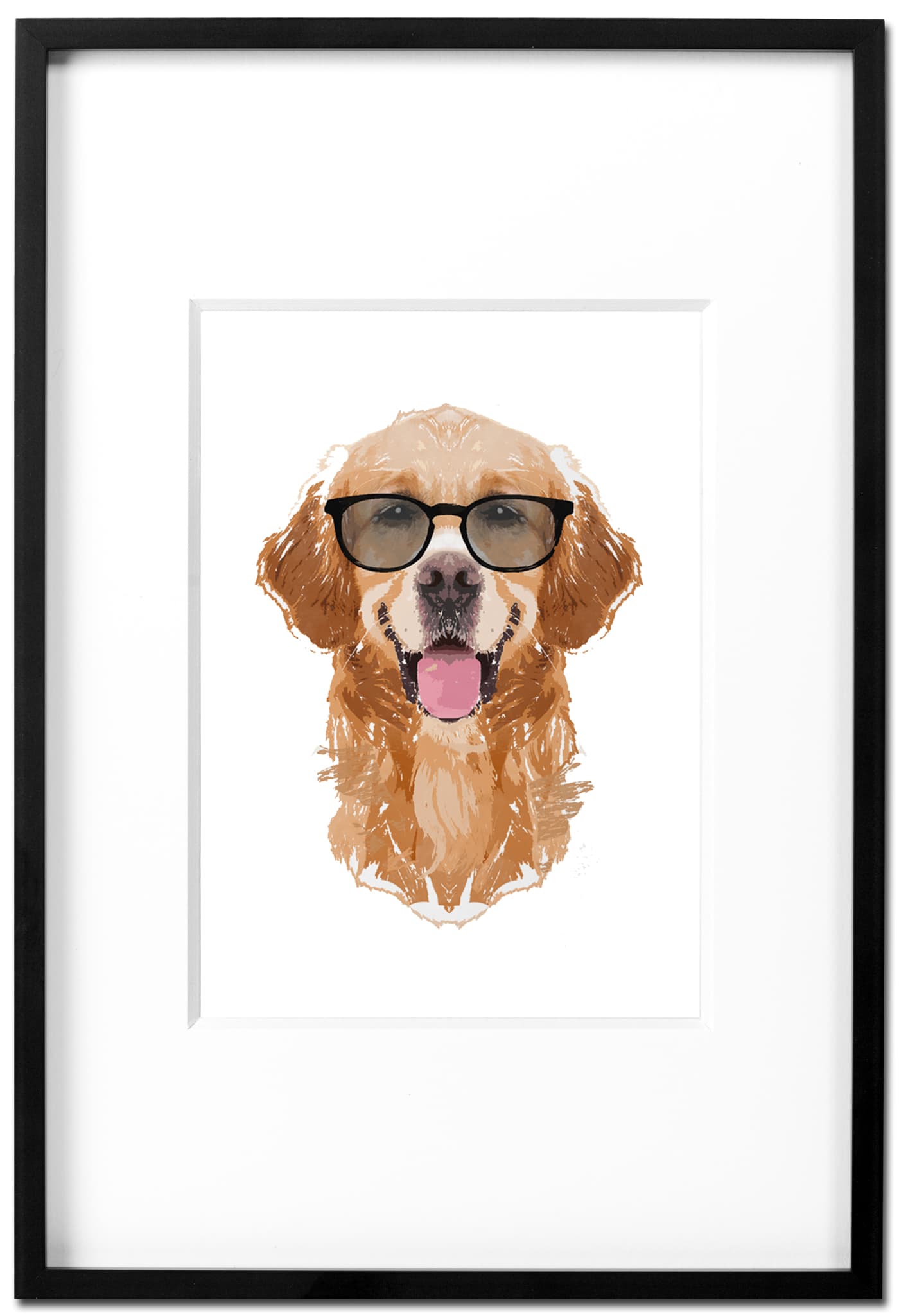 Retriever Brad - Kunstdruck
