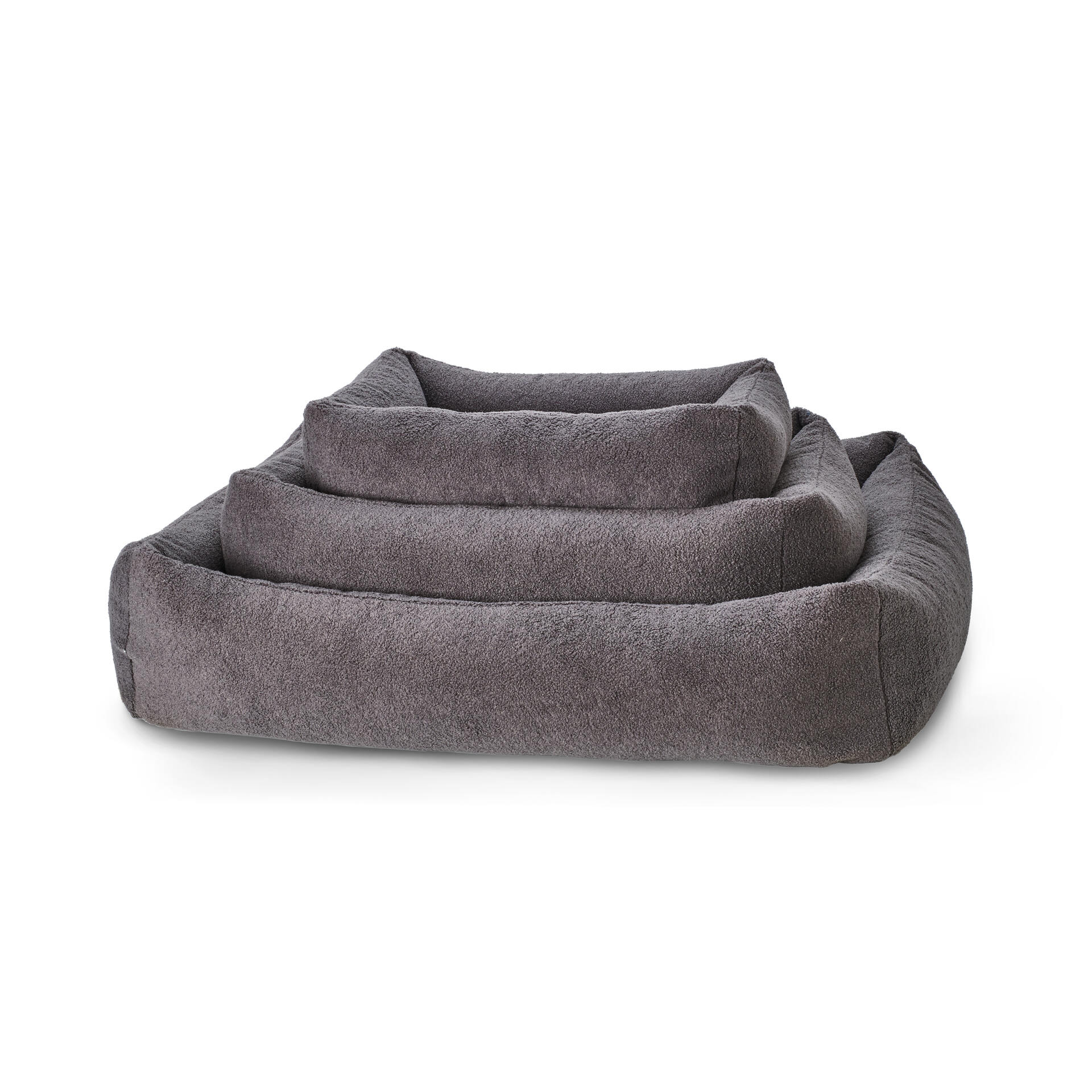 Bezug CLASSIC Hundebett - TEDDY – Grey