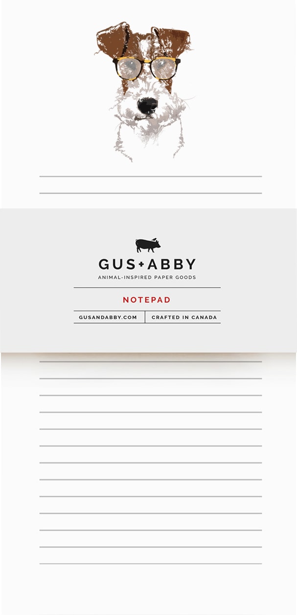 Fox Terrier Einstein - Notizblock